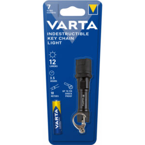Key Chain LED Varta Indestructible Mini, Black 16701101421