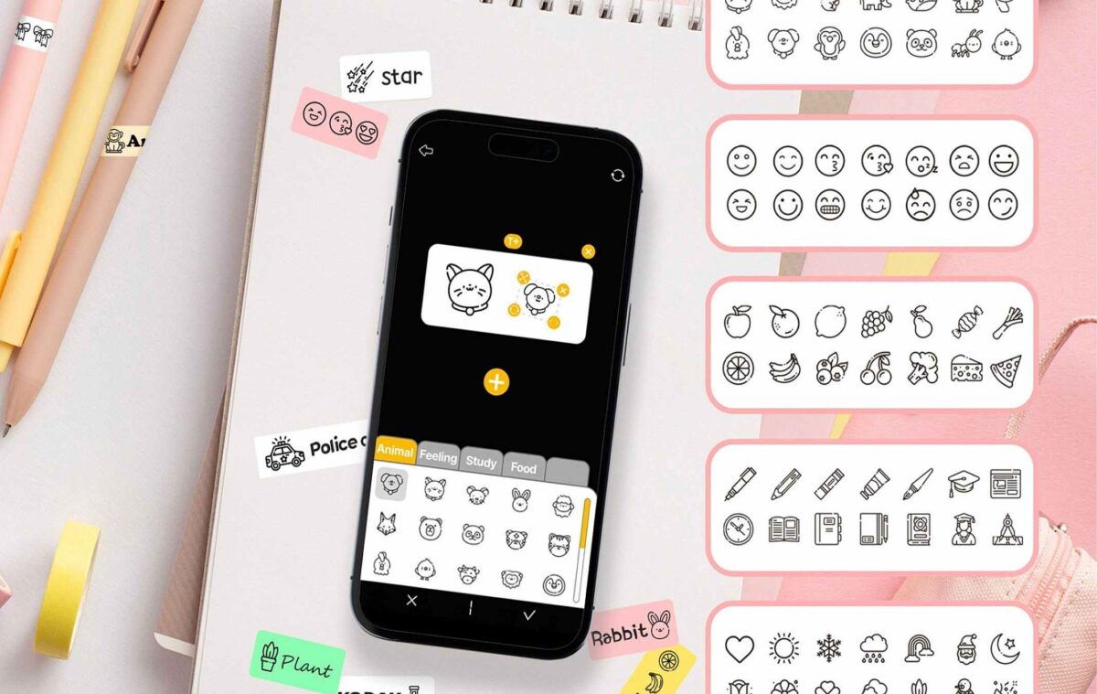 Kodak Label ERA M50 Label Maker Machine, Yellow (Label Printer with 1 Roll Sticker Label) - Image 2