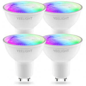 Smart Led Bulb Yeelight W1, Wi-Fi, GU10, 4.5W, 2700K - 6500K, 350lm, 4-Pack, Multicolor YLDP004-A