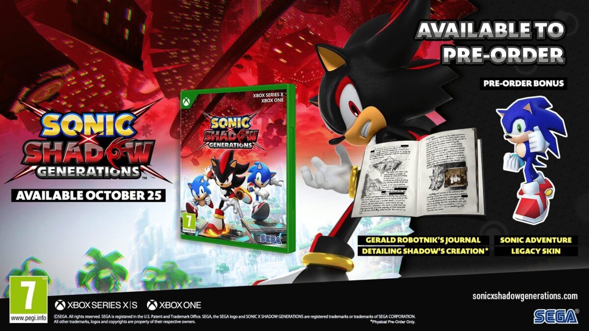 Sonic X Shadow Generations Xbox (Journal & Retro DLC Skin) - Image 2
