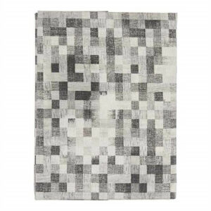 140X180Cm Grey Squar Stain Resist Canvas Tablecloth 6 ΤΕΜΑΧΙΑ