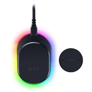Razer MOUSE DOCK PRO - 4K Polling Rate - Magnetic Wireless Charging - Anti-Slip Base - Chroma RGB
