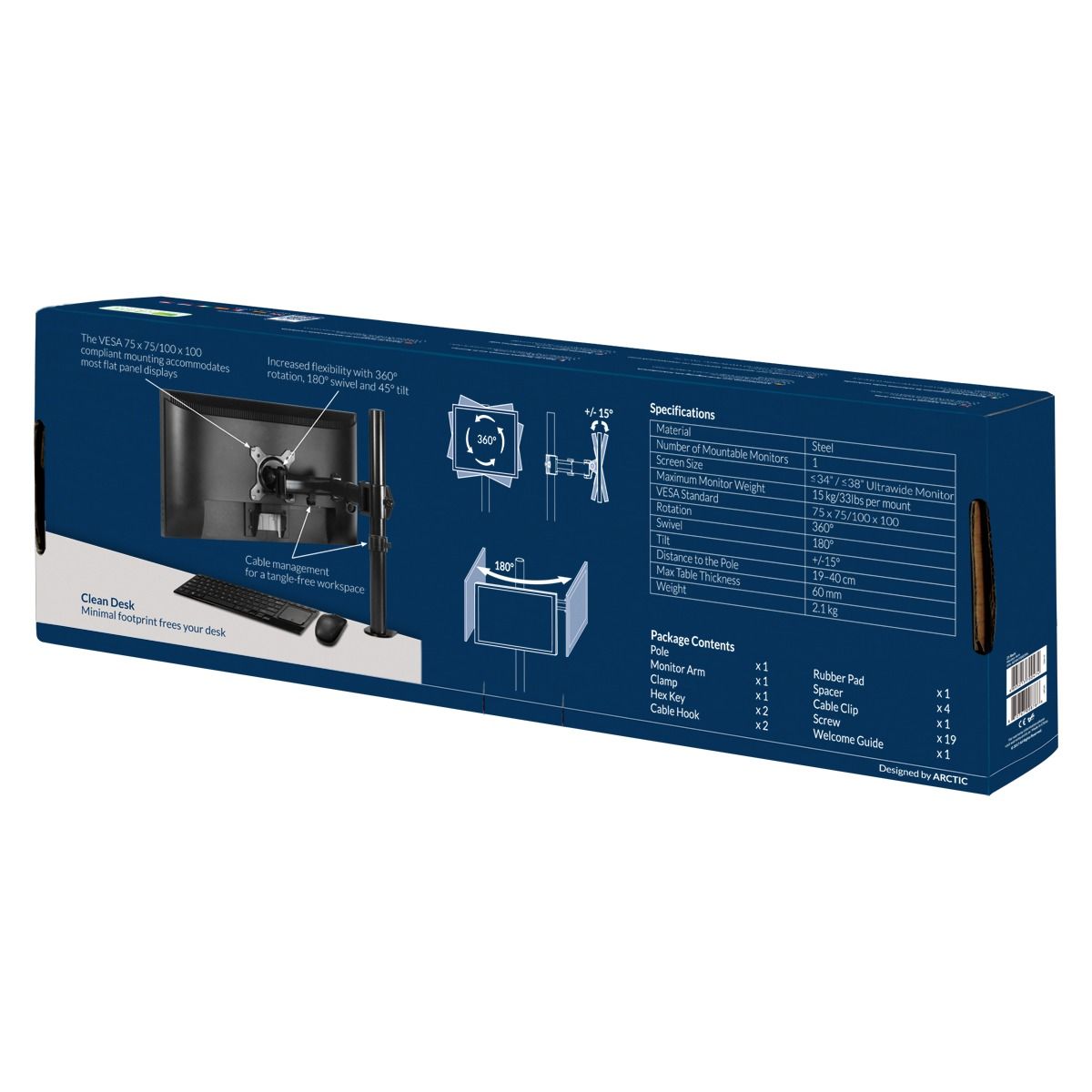 Arctic Z1 Basic - Monitor Stand - Image 7