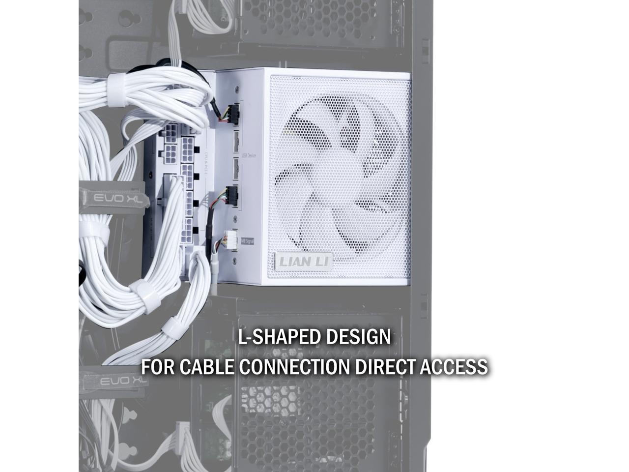 Lian Li Edge 1000W White 80+ Platinum, Fully Modular ATX PSU - Image 3