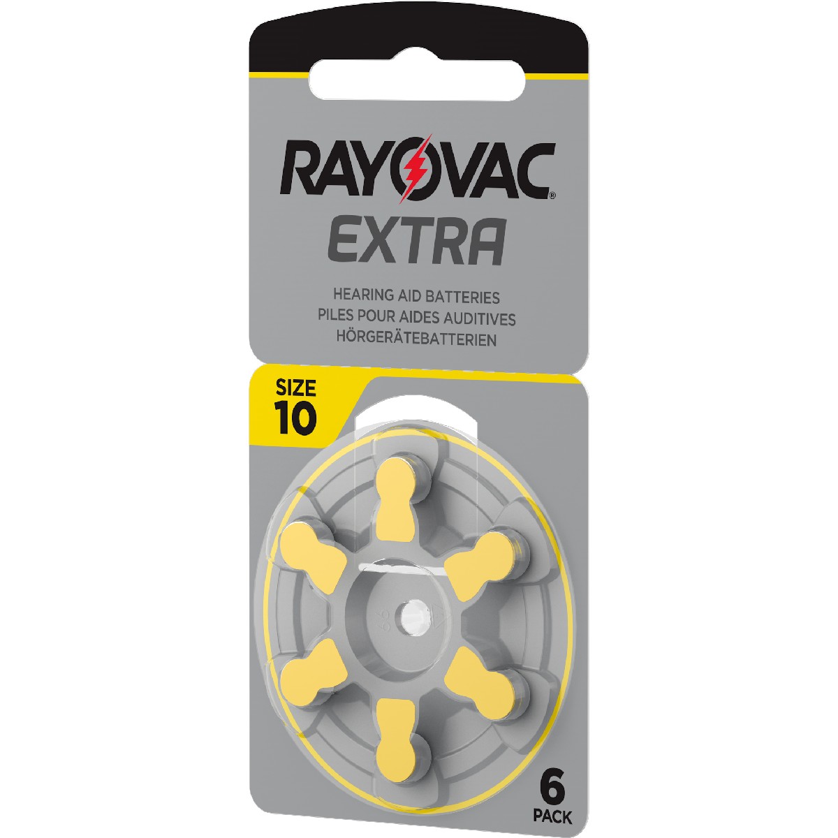 Hearing Aid Batteries Rayovac 10 Extra Advanced 1.45V Pcs. 6 - Image 3
