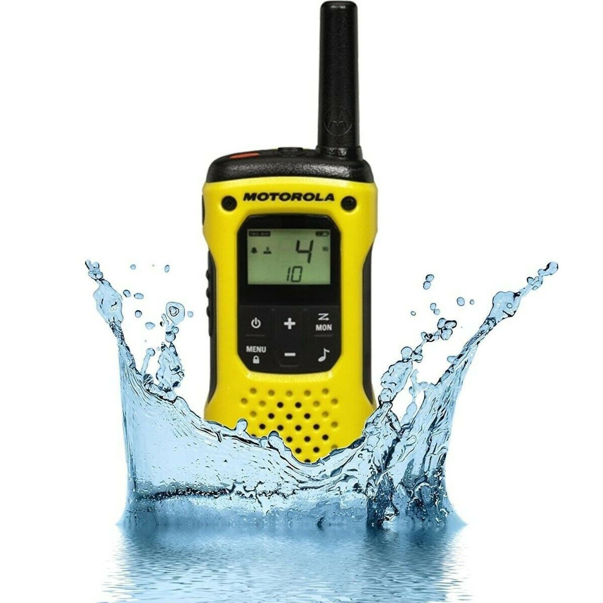 Walkie Talkie Motorola Go Anywhere PMR T92 IP67 Black-Yellow with Led Torch and Hands Free Connector 2.5mm. Coverage 10km - Image 4