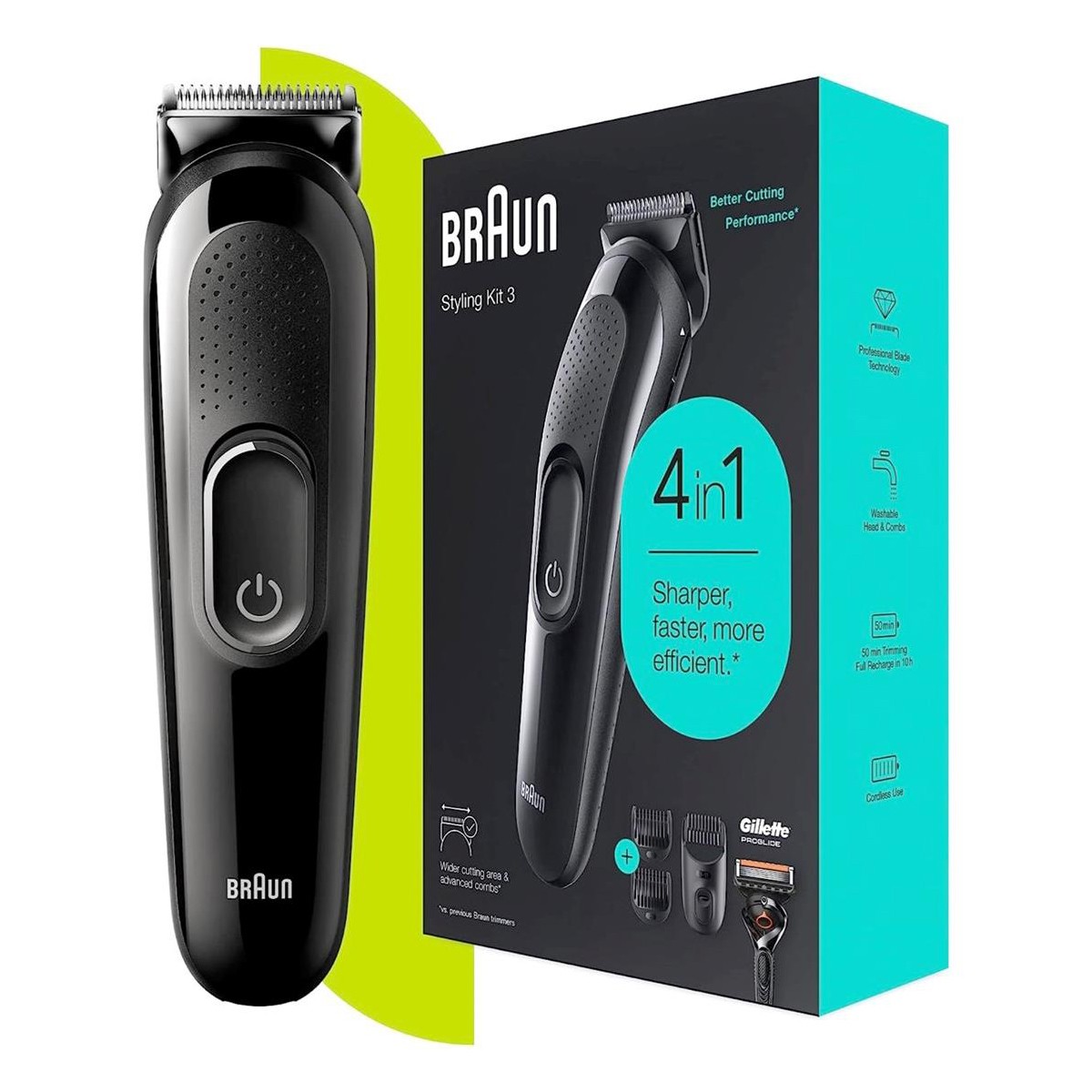 Set Rechargeable Trimmer Braun SK3300 + Gillette F5 ProGlide - Image 3