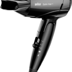 Hair Dryer Braun BRHD130 Satin Hair 1 Style & Go 1200W 2 Heating Levels Ionic Black