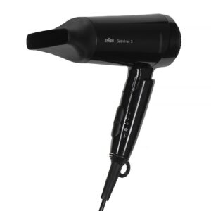 Hair Dryer Braun HD350 Satin Hair 3 Style & Go 1600W 2 Heating Levels Black