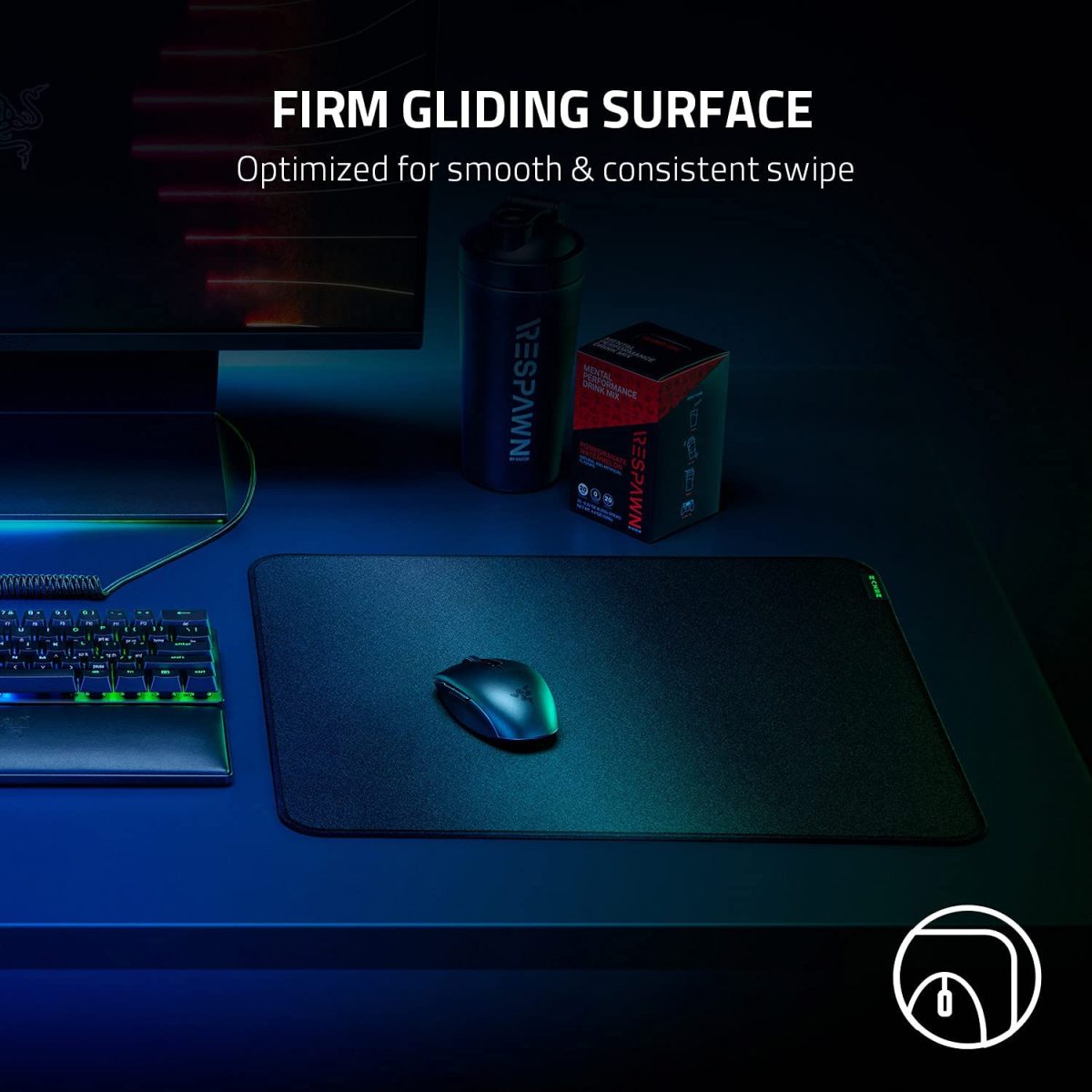 Razer STRIDER LARGE - Hybrid Water-Resistant Gaming Mouse Mat - Image 2
