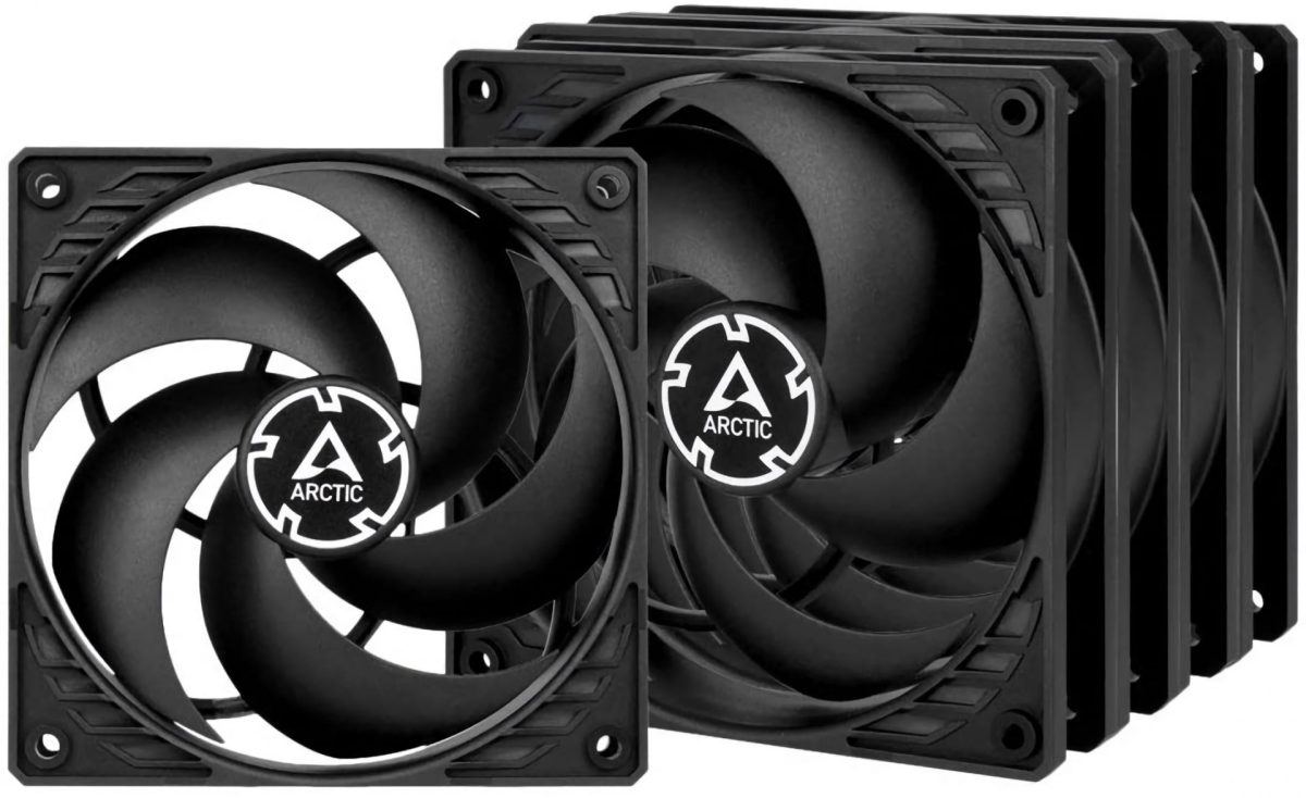 ARCTIC F12 PWM Pack of 5pcs - best performance/noise Case Fan - 120mm black