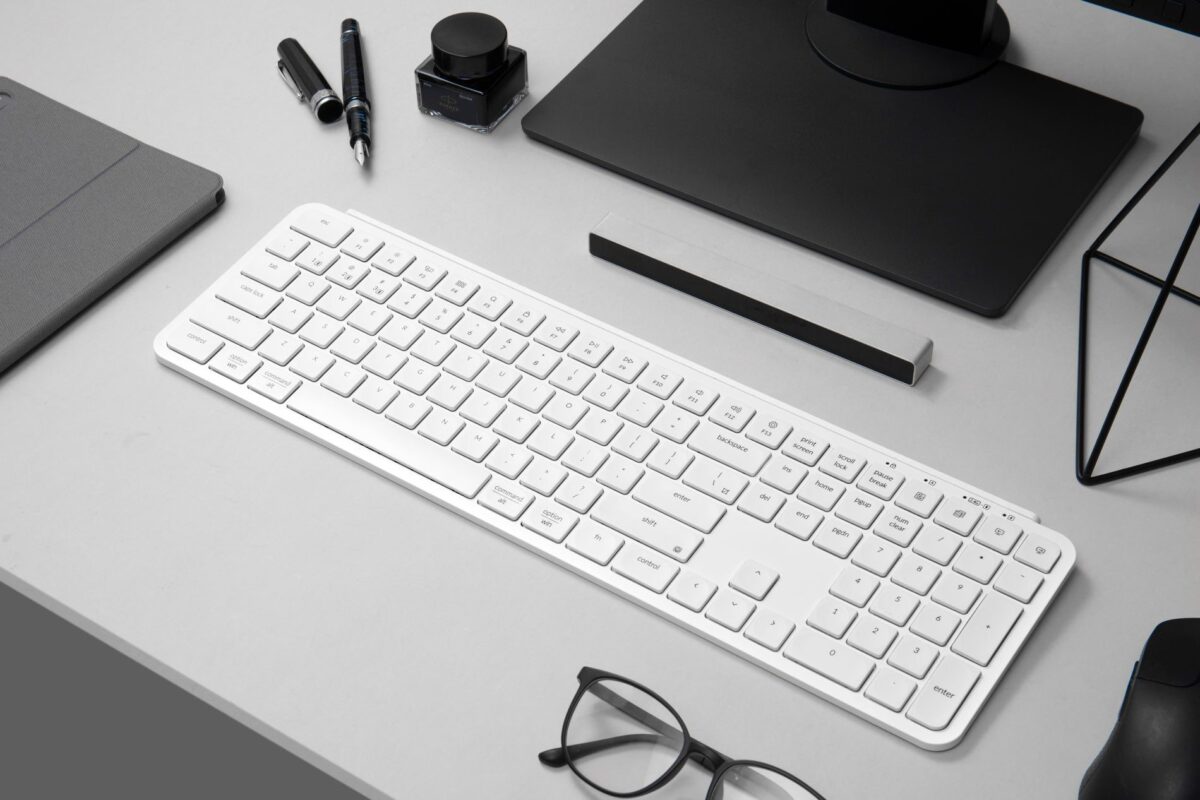 Keychron B6 Pro (B6P-K8) Ultraslim Wireless BT Keyboard ZMK Online customizen-Ivory White 100% US - Image 3
