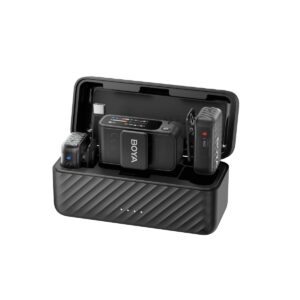 BOYAMIC 2-01 Wireless HD Twin Microphone USB-C & Camera, 2x RXs, 32bit Float Onboard Rec 300m 15h