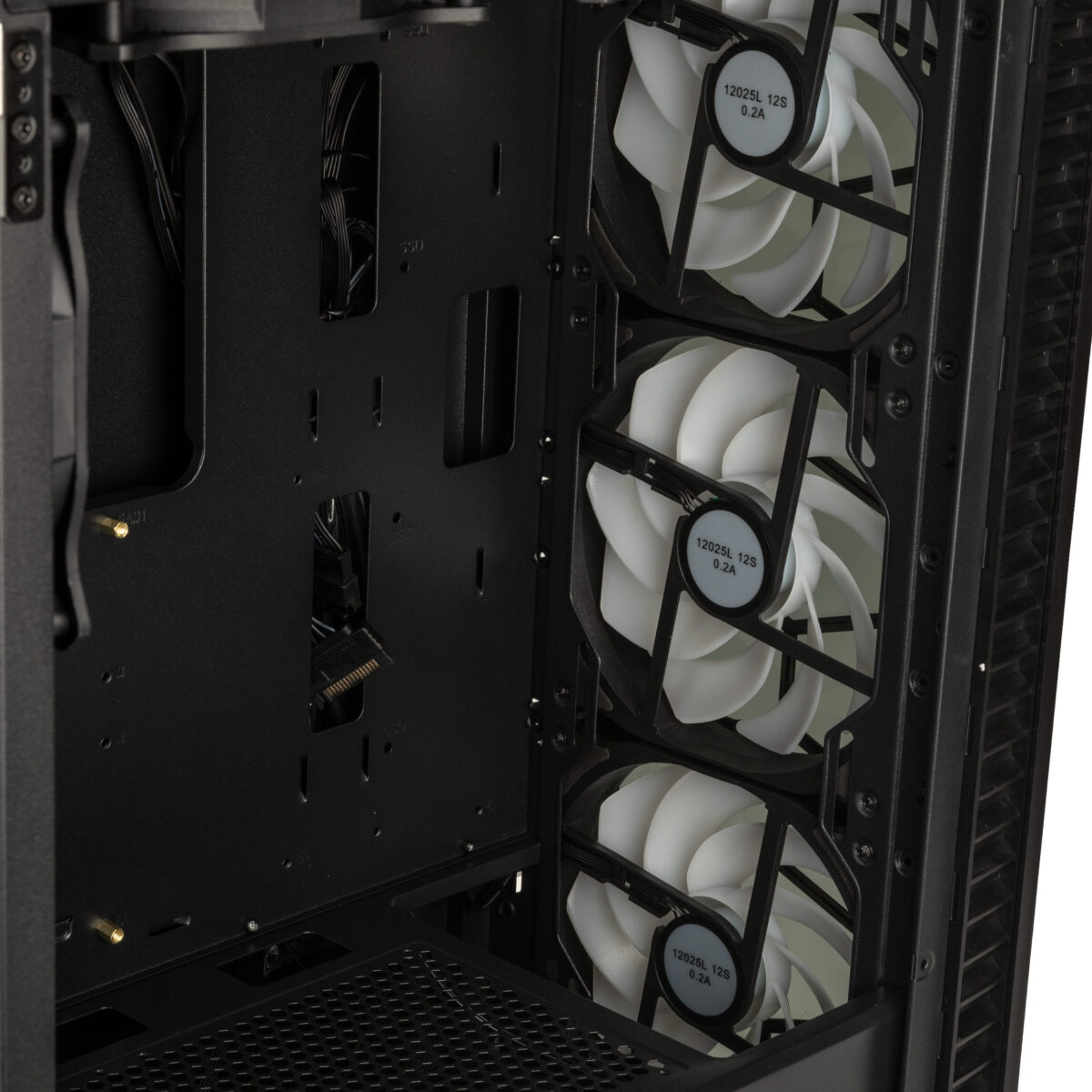 Kolink Observatory HF Glass ARGB Midi Tower Case - Black (with 6 ARGB fans - 3x140mm & 3x120mm) - Image 3