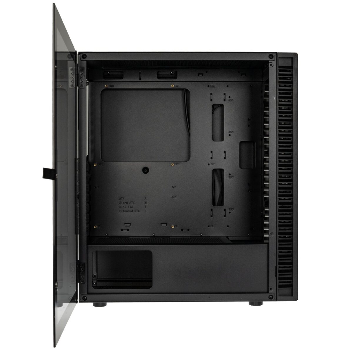 Kolink Observatory HF Mesh Core Midi Tower Case - Black No Fans - Image 2