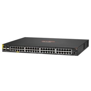 Hewlett Packard Enterprise Aruba 6100 48G Class4 PoE 4SFP+ 370W Managed L3 Gigabit Ethernet (10/100/1000) Power over Ethernet (PoE) 1U Black