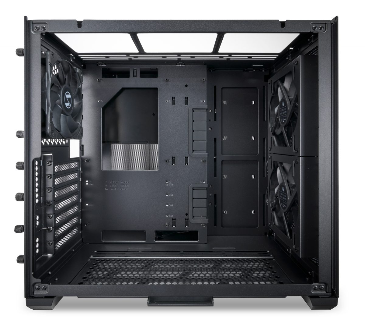 Lian Li O11 AIR MINI Black PC Case ATX / M-ATX with 3 standard Fans (front 120mmx2, rear 120mmx1) Me - Image 4
