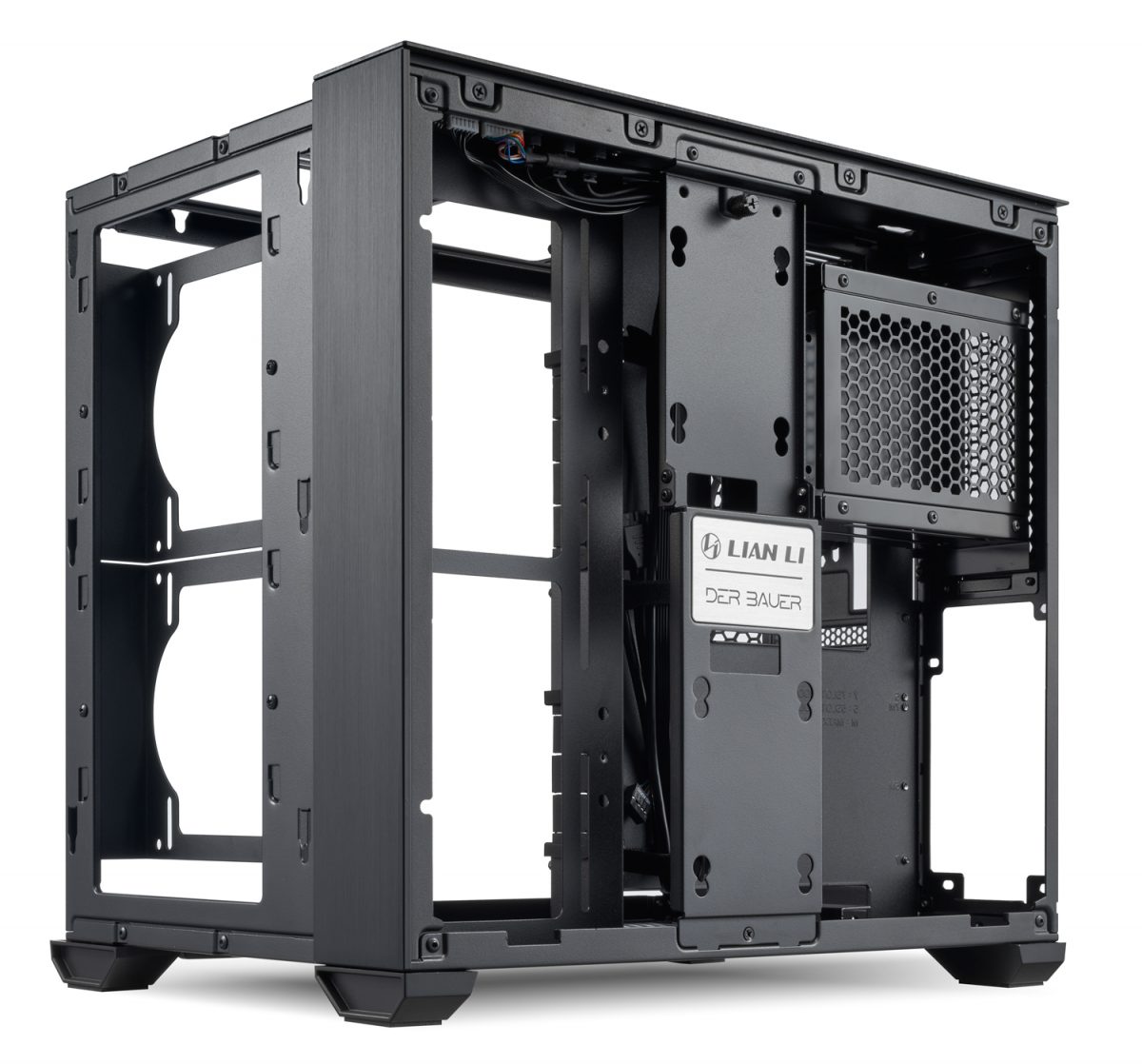 Lian Li O11 AIR MINI Black PC Case ATX / M-ATX with 3 standard Fans (front 120mmx2, rear 120mmx1) Me - Image 7