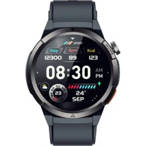 QCY Active GX Watch S12 Black 1.43" AMOLED HD 466x466 Metal Crown & buttons Call HD BT Watch IP68