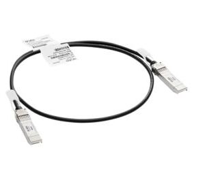 Aruba, a Hewlett Packard Enterprise company R9D19A fibre optic cable 1 m SFP+ Black, Silver