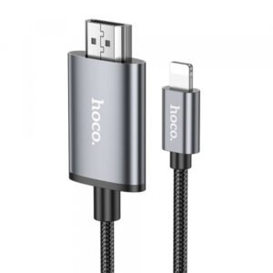 Lightning to HDMI Video Cable Hoco UA27, 2m, Grey