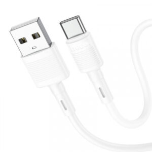 USB-A to USB-C Cable Hoco X83 Victory, 60W, 3A, 1m, White
