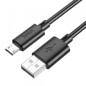 USB-A to microUSB Cable Hoco X88, 18W, 2.4A, 1m, Black