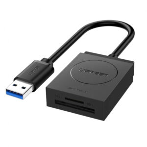 USB 3.0 Card Reader UGREEN CR127, 1 x SD - 1 x microSD, Black