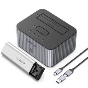 HDD / SSD Docking Station Orico IT28E-C for SATA 2.5inch / 3.5inch / M.2 NVMe, Grey