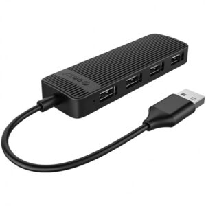USB Hub Orico FL02, 4 x USB-A, Black