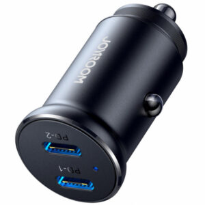 Car Charger Joyroom JR-CCN06, 30W, 3A, 2 x USB-C, Black