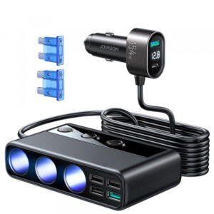 Car Charger Joyroom JR-CL06, 154W, 3A, 4 x Extender - 4 x USB-A, Black