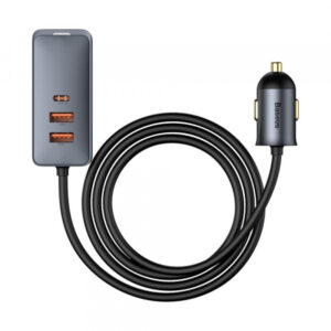 Car Charger Baseus Share Together, 120W, 3A, 2 x USB-A - 2 x USB-C, Grey CCBT-A0G