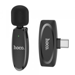 Wireless Microphone Hoco L15, USB-C, Black