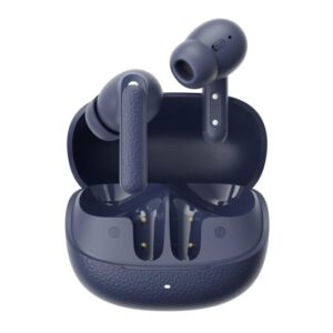 QCY Buds ANC Blue (HT15) - 45db ANC TWS Earbuds 35h 5 mic ENC, ear-canal adaptive tech, leather case