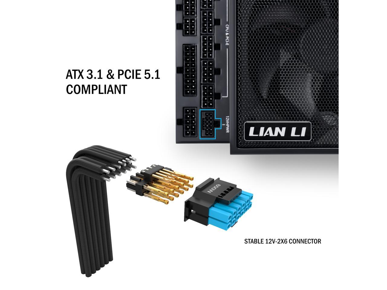 Lian Li Edge 850W Black 80+ Platinum, Fully Modular ATX PSU - Image 4