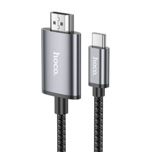 Καλώδιο σύνδεσης Hoco UA27 Type-C σε HDMI 4K 30Hz 2m Braided Μαύρο