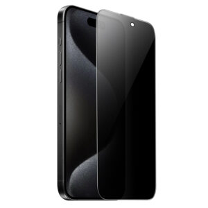 Tempered Glass Hoco A34 Plus 9D Large Arc Dustproof Anti-spy 0.4mm για Apple iPhone 16 Pro