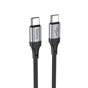 Καλώδιο σύνδεσης Hoco X102 Fresh USB-C σε USB-C 60W Braided 1m Μαύρο
