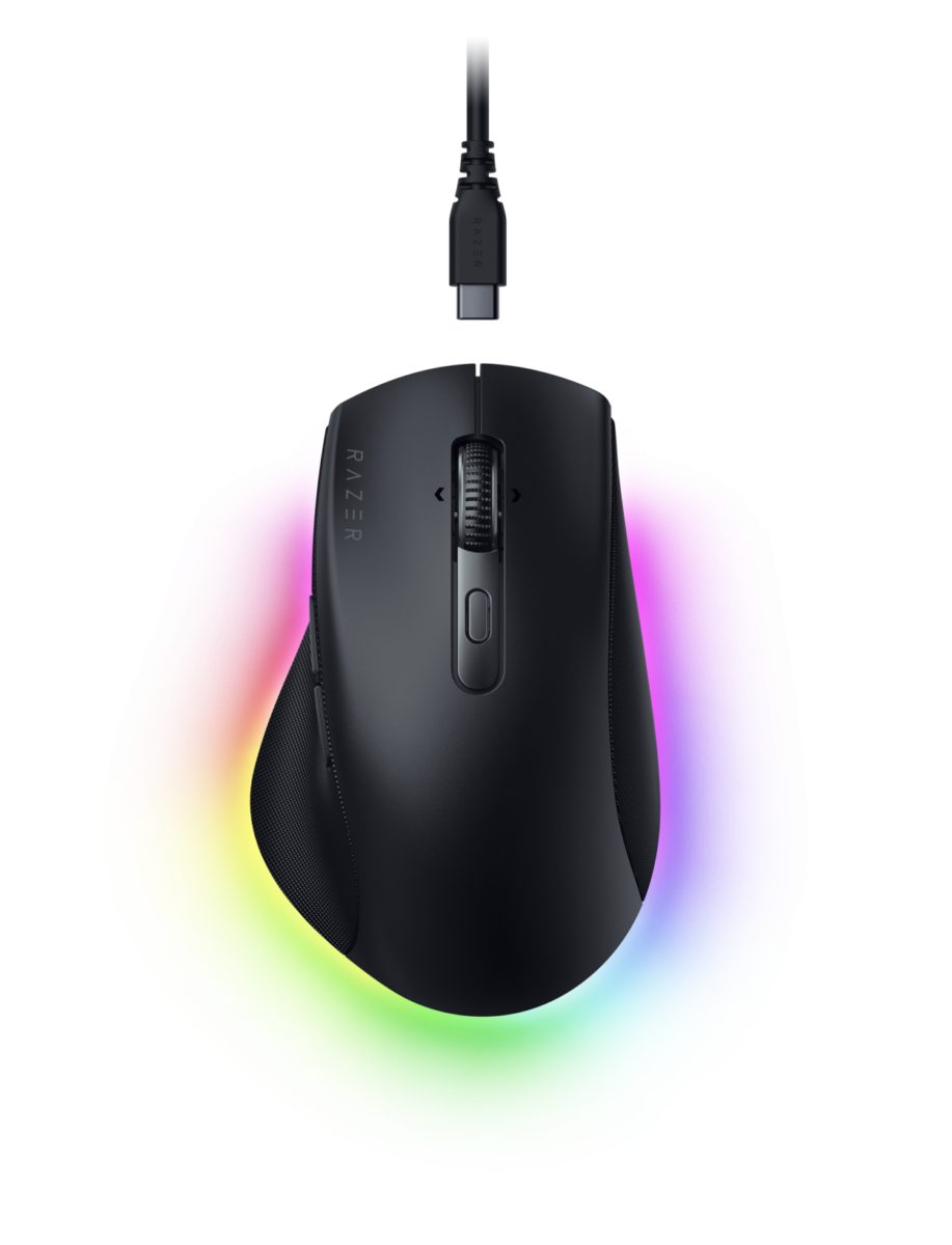 Razer PRO CLICK V2 - Wireless Ergonomic Mouse - ChatGPT AI - RGB Gaming - Long Battery