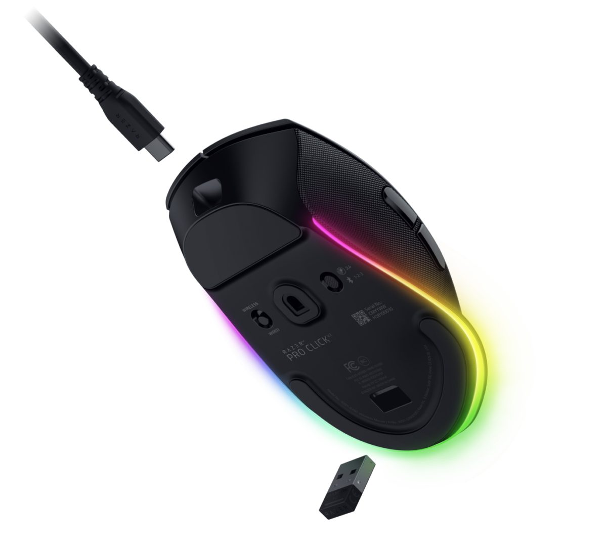 Razer PRO CLICK V2 - Wireless Ergonomic Mouse - ChatGPT AI - RGB Gaming - Long Battery - Image 5