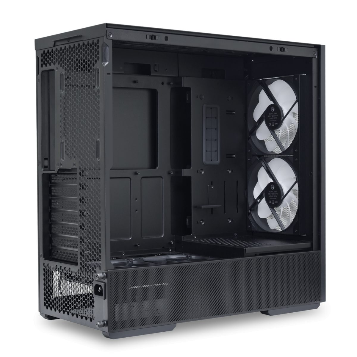 Lian Li LANCOOL 207 Black - ATX PC Case (4 FANS) 2 x front 140 ARGB PWM & 2 bottom 120 PWM reverse - Image 5