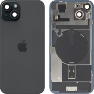 Battery Cover for Apple iPhone 15 Plus, Black, Pulled (Grade A)
