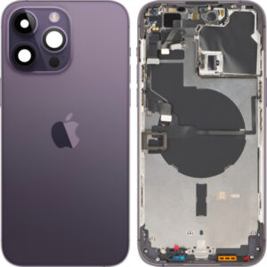 Battery Cover with Middle Frame for Apple iPhone 14 Pro Max, Deep Purple, Pulled (Grade A)