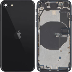 Battery Cover with Middle Frame for Apple iPhone SE (2022), Midnight, Pulled (Grade A)