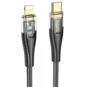 USB-C to Lightning Cable Hoco U121, 20W, 2.4A, 1.2m, Black