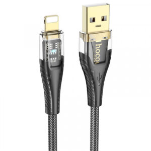 USB-A to Lightning Cable Hoco U121, 18W, 2A, 1.2m, Black