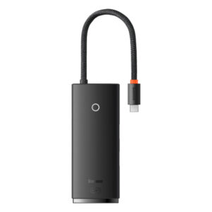 USB-C Hub Baseus, 2 x USB-A 3.0 - 1 x USB-C - 1 x HDMI - 1 x SD - 1 x microSD, Black WKQX050001