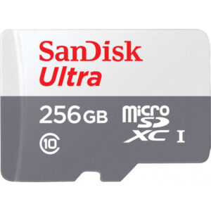 microSDXC Memory Card SanDisk Ultra, 256Gb, Class 10 SDSQUNR-256G-GN3MN