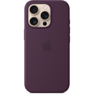 Silicone Case with MagSafe for Apple iPhone 16 Pro, Plum MYYM3ZM/A